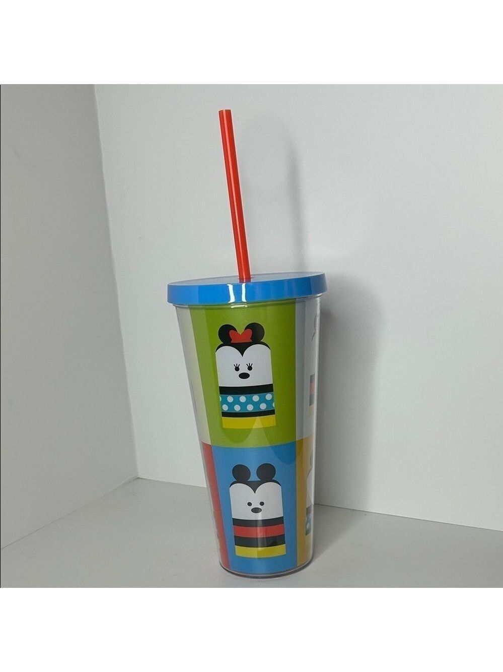 Disney Colorful Character Tumbler with Straw NWT